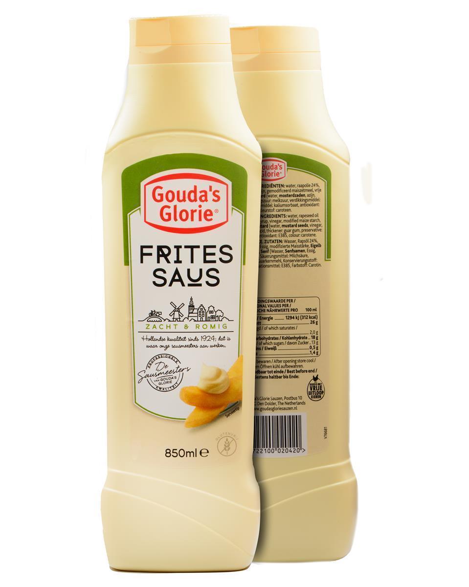 Gouda’s Glorie Fritessaus 8x 850ml Squeeze holländische Frittensauce cremig