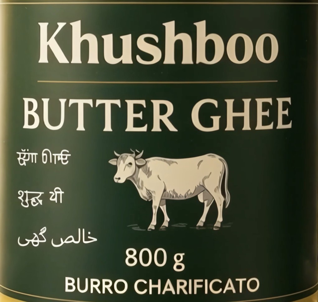Khushboo Butter Ghee 3x 800g indisches Butterschmalz mit hohem Rauchpunkt