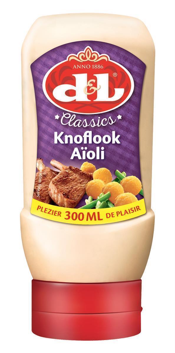 D&L Aioli Sauce 1x 300ml Classics Allioli Dip Knoblauch-Mayonnaise