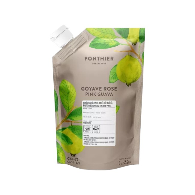 Ponthier GUAVE PÜREE Zitrus-Frucht-Püree Guavenmark 1KG 