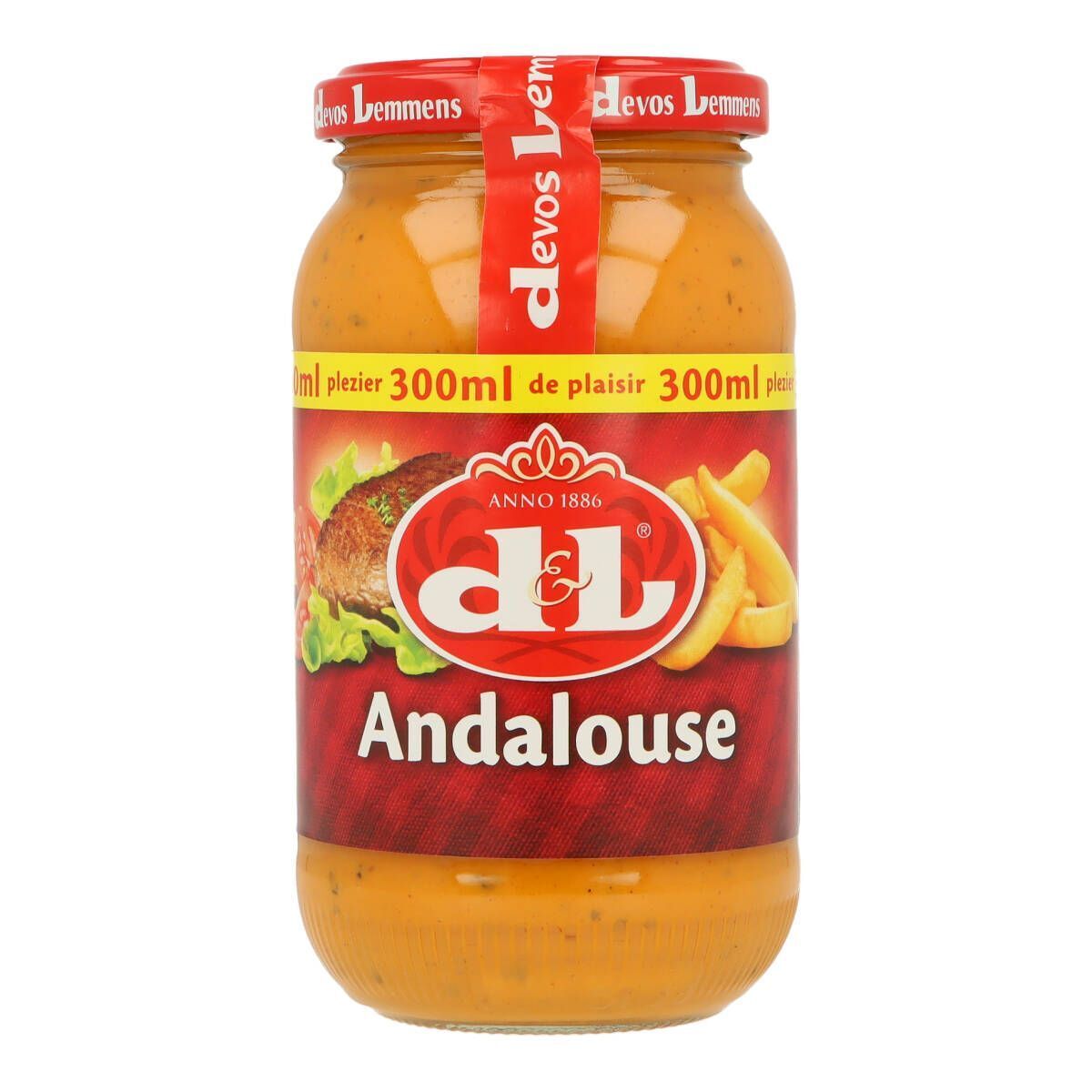 D&L Andalouse Sauce 6x 300ml Glas Soße aus Andalusien 