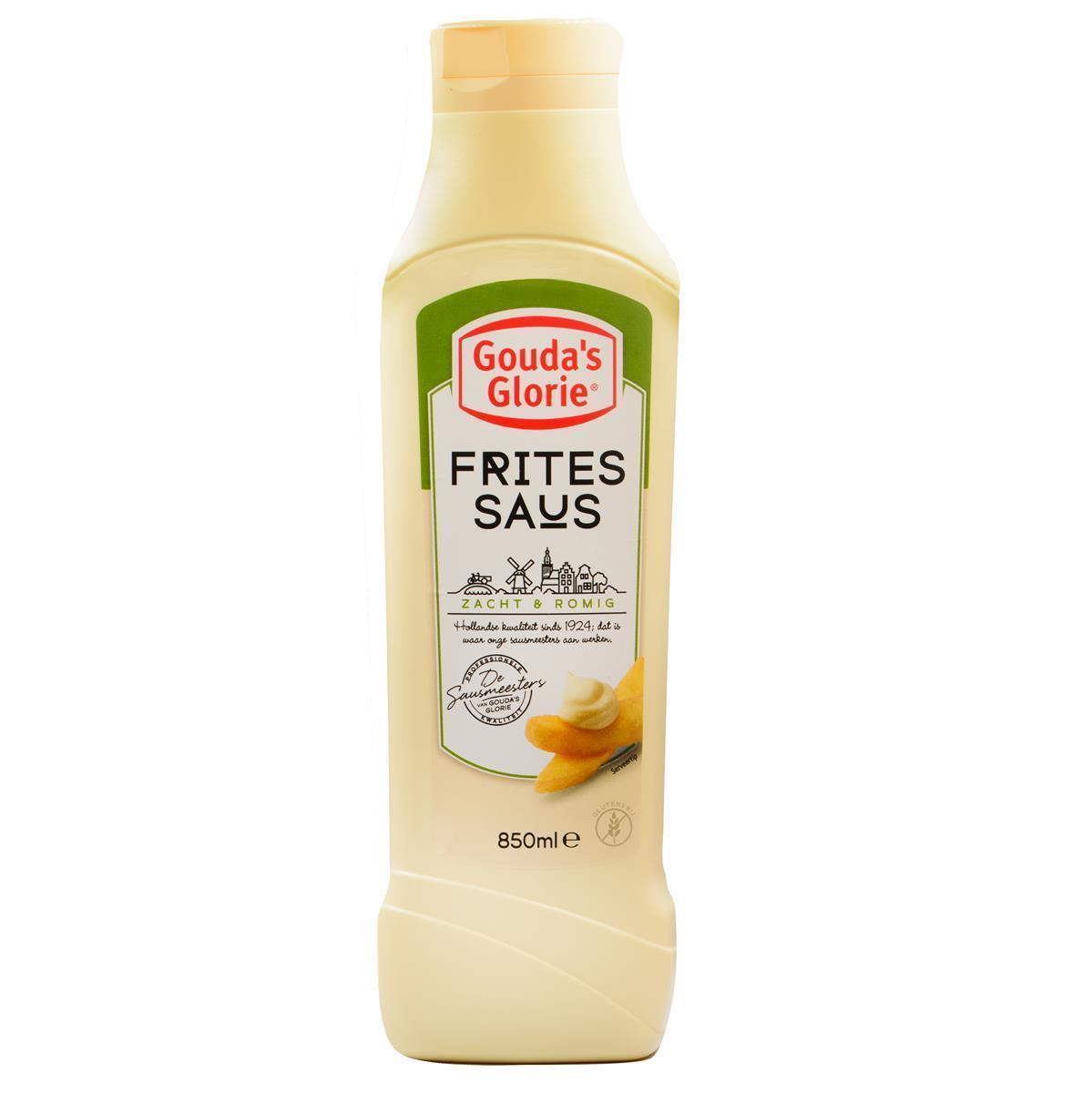 Gouda’s Glorie Fritessaus 850ml Squeeze holländische Frittensauce cremig 8er