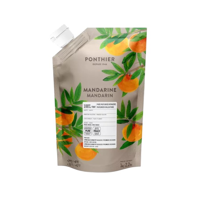 Ponthier MANDARINEN PÜREE Zitrus-Frucht-Püree Mandarinenmark 6x 1KG