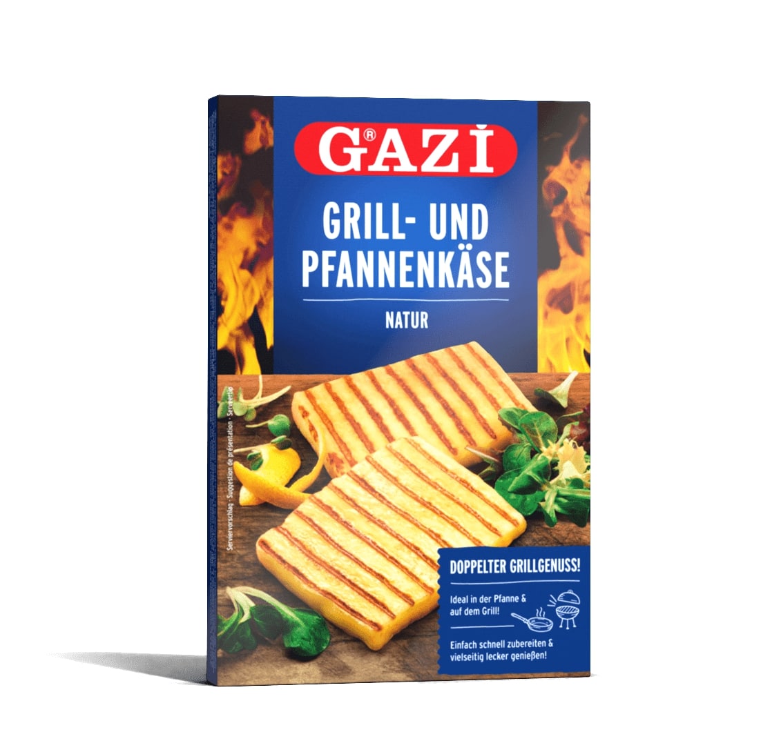 Gazi Grill- und Pfannenkäse Natur 6x 200g 45% Fett i.Tr. Grillkäse