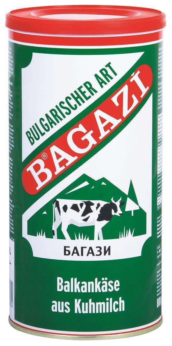 Bagazi Balkankäse 6x 800g Dose 64% Fett i.Tr. Kuhkäse Bulgarischer Art