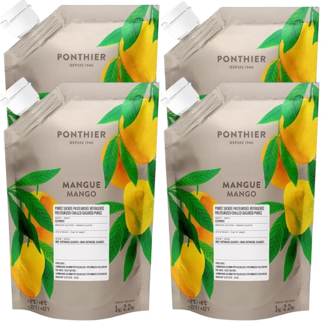 Ponthier Mangopüree 1 kg Premium Fruchtpüree für Cocktails & Desserts