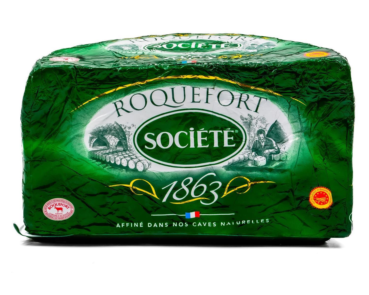 Roquefort-Käse ca. 1,3KG französischer Blau-Schimmel-Käse AOP