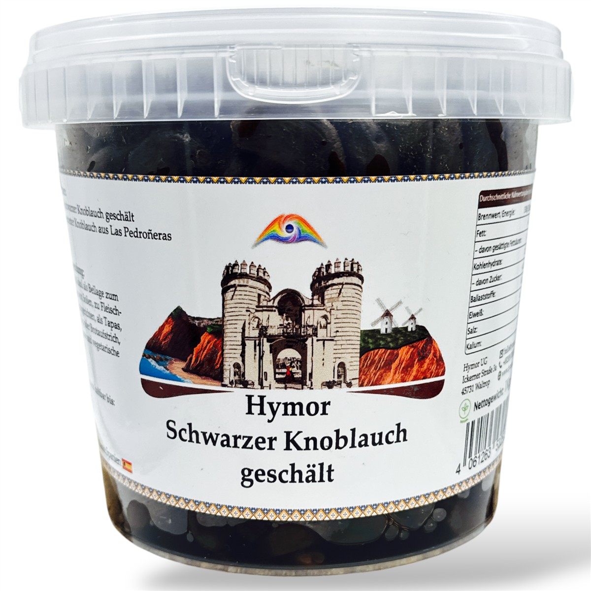 Hymor Schwarzer Knoblauch geschält 6x 1kg schwarze Knoblauch-Zehen