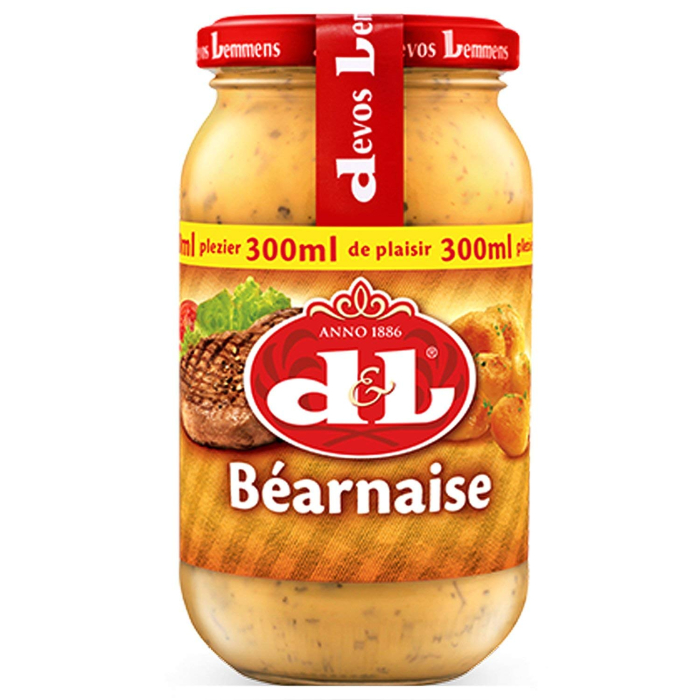 D&L Béarnaise Sauce 3x 300ml Glas cremig vielseite Sauce französischer Stil