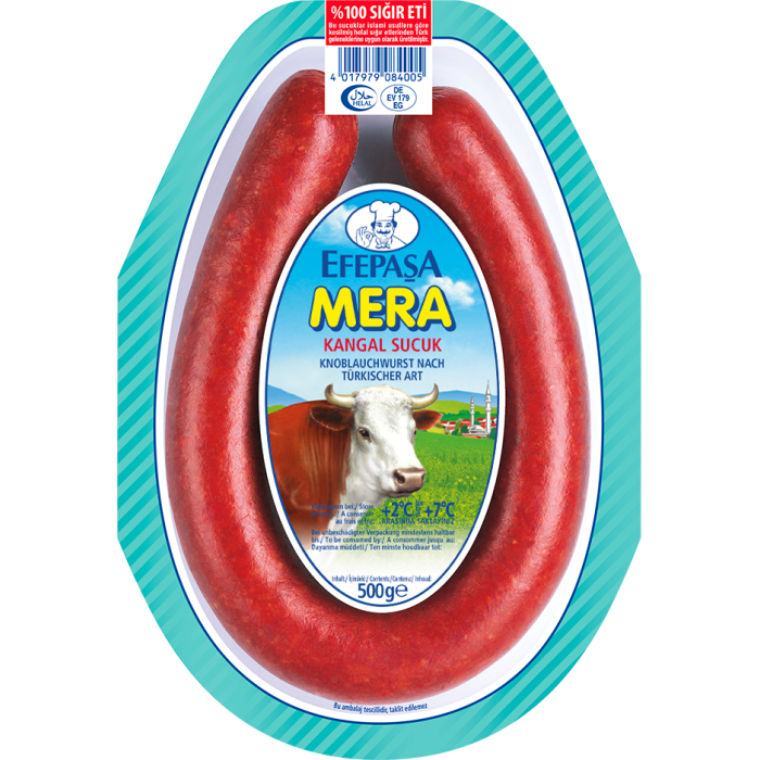 Efepasa Mera Kangal Sucuk 3x 500g türkische Knoblauchwurst Halal