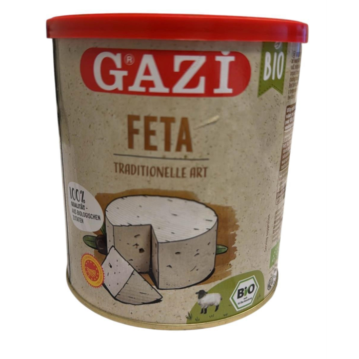 Gazi BIO Feta Salzlake 400g Dose 43% Fett i.Tr.