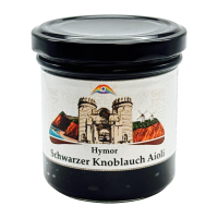 Hymor Schwarzer Knoblauch Aioli 12x 135g Glas spanischer Knoblauch Dip