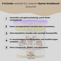 Hymor frischer Knoblauch gewürfelt 2x 1kg Spanien