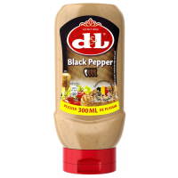 D&L Schwarze Pfeffer Sauce 12x 300ml Squeeze cremig...