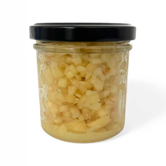 Hymor lila Knoblauch gewürfelt 6x 150g Glas I.G.P.