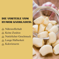 Hymor lila Knoblauch gewürfelt 6x 150g Glas I.G.P.