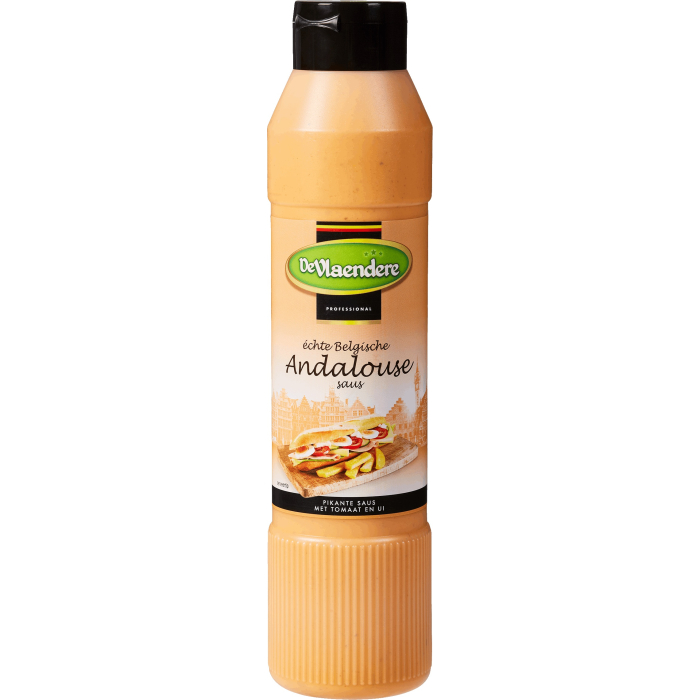 DeVlaendere Andalouse Sauce 4x 1L Tube glutenfreie Soße aus Belgien