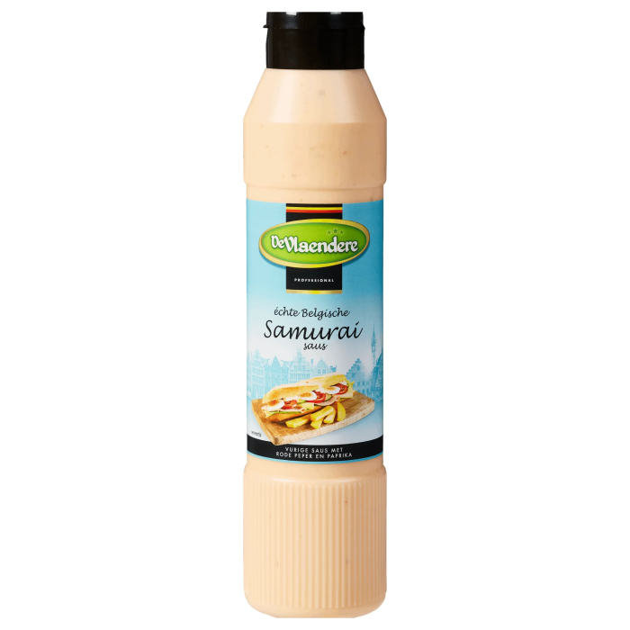 DeVlaendere Samurai Sauce mit Paprika und Chilischoten 1L Tube feurig