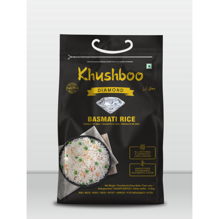 Khushboo Diamond Basmati Reis 18 kg aus Indien