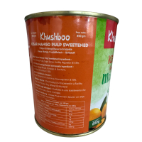 Khushboo Kesar Mango Püree 6x 850g mit indischer, saftiger Mangofrucht