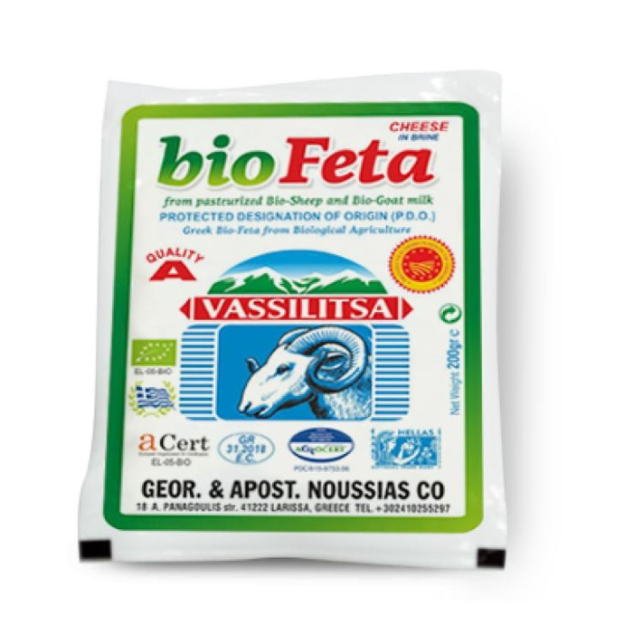 Vassilitsa BIO Feta 10x 200g Schafkäse Schafskäse Feta-Käse Vakuum Griechenland