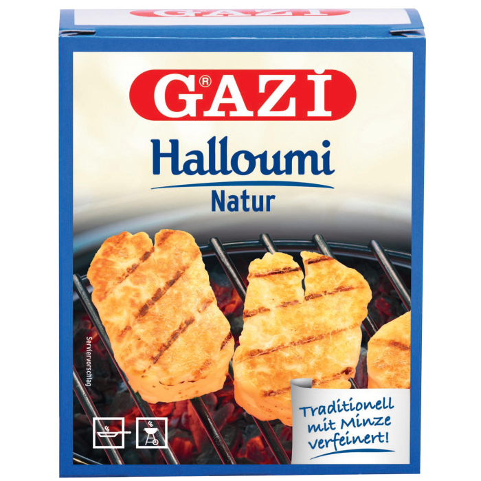 Gazi Halloumi-Käse 2x 250g 43% Fett i.Tr. Grillkäse Zypern