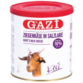 Gazi Ziegenk&auml;se in Salzlake 2x 400g 50% Fett i.Tr. Keci peyniri