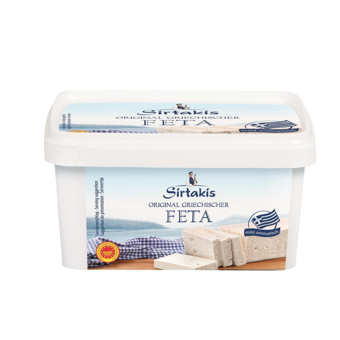 Sirtakis Feta 400g Schafkäse Schafskäse in Salzlake 43% Fett i.Tr. Griechenland