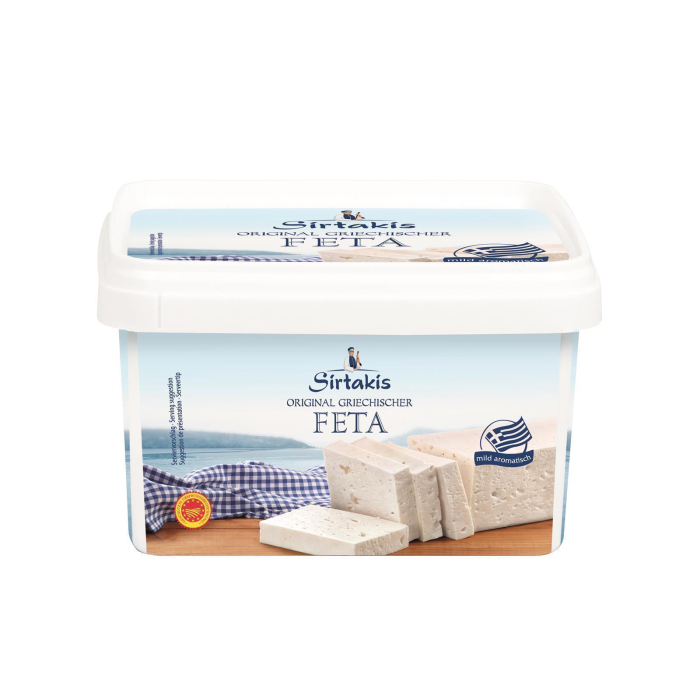 Sirtakis Feta 2x 800g Schafkäse Schafskäse Salzlake 43% Fett i.Tr. Griechenland