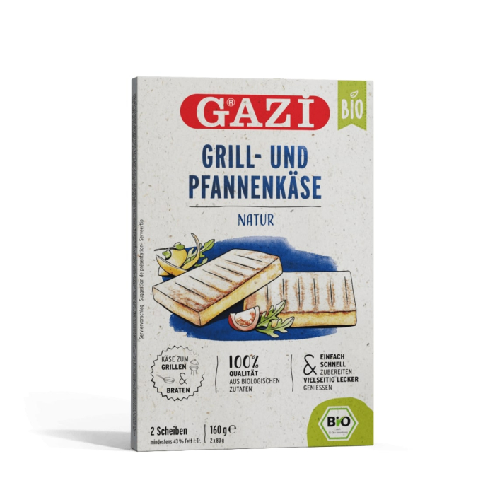 Gazi BIO Grill-Käse Natur 6x 160g 43% Fett i.Tr.