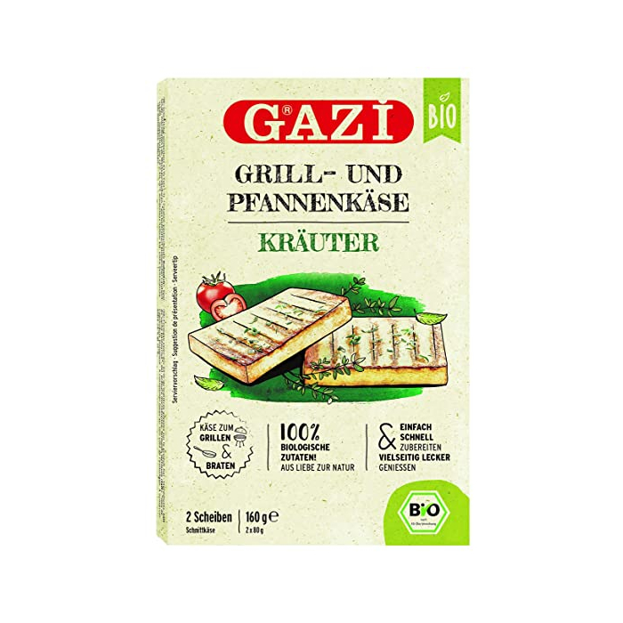 Gazi BIO Grill-Käse Kräuter 6x 160g 43% Fett i.Tr.