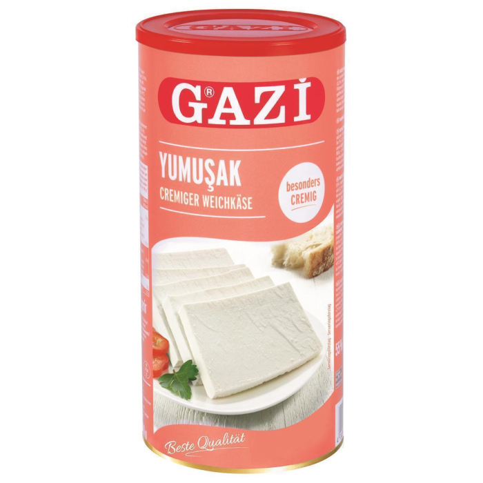 Gazi Yumusak Hirtenkäse 3x 800g 55% Fett Kuhkäse cremiger Weichkäse Kuhmilch