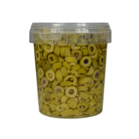 Hymor Marokkanische Oliven geschnitten 5x 500g grüne Oliven