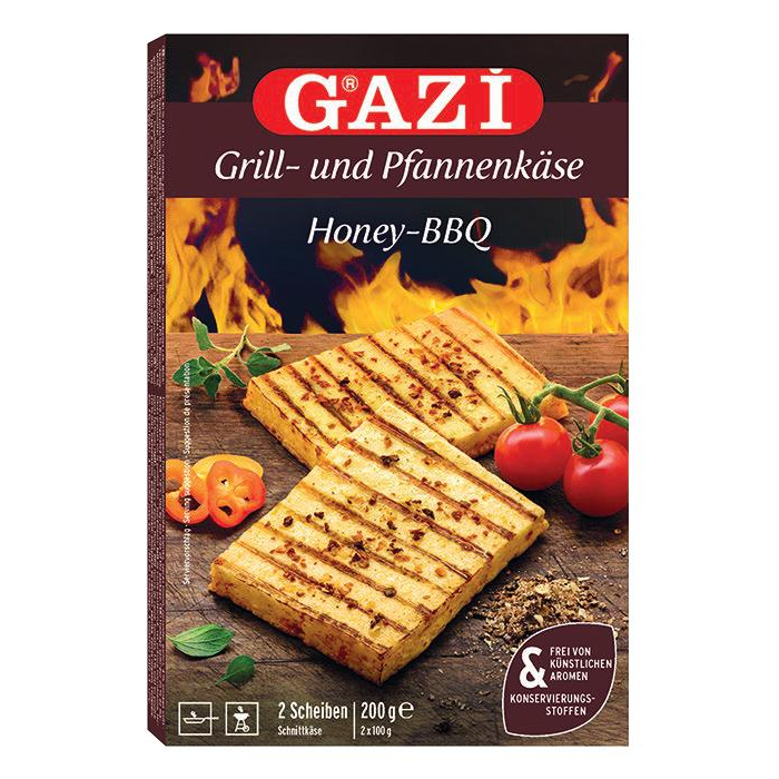 Gazi Grill- und Pfannenkäse 3x 200g Honey-BBQ 45% Fett