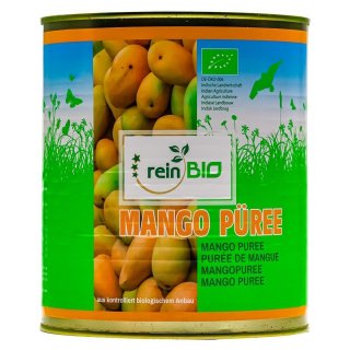 reinBIO BIO Mangop&uuml;ree 3kg P&uuml;ree Mango Mangomus Dose p&uuml;riert Indien Obstkonserve