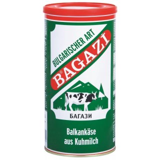 Bagazi Balkank&auml;se 12x 800g 64% Fett i.Tr. Kuhk&auml;se Bulgarischer Art 100% Kuhmilch