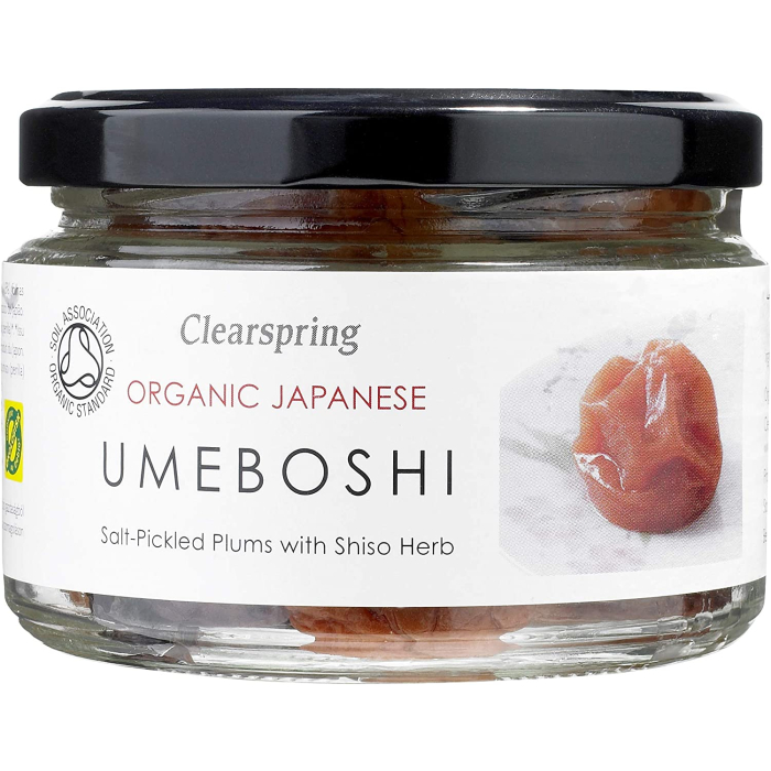 Clearspring BIO Umeboshi 200g Glas japanische Pflaumen Ume-Früchte Salz Aprikose