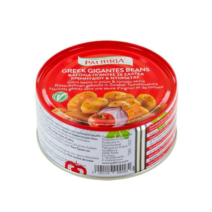 Palirria Riesenbohnen 9x 280g gekocht in Zwiebel-Tomatensauce Griechische Bohnen