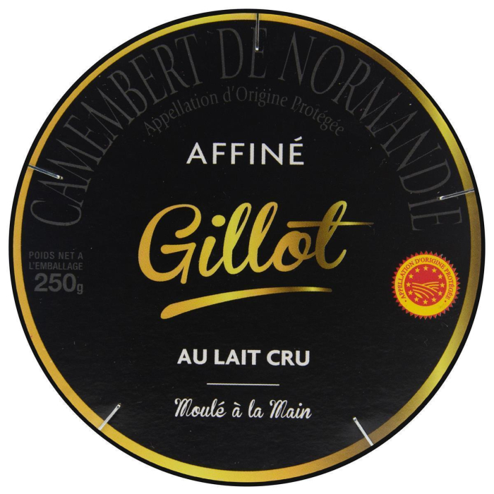 Gillot Gourmet Camembert de Normandie 10x 250g französischer Weich-Käse Rohmilch