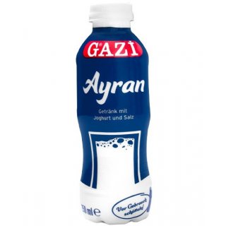 Gazi Ayran 20x 250ml Joghurt-Soft-Drink Erfrischungs-Getr&auml;nk Mix-Getr&auml;nk PET