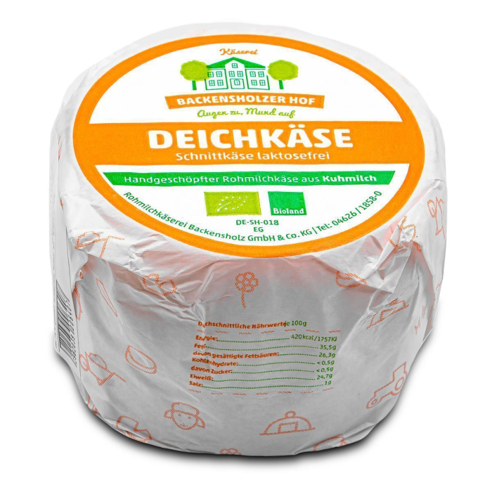 Hymor BIO Deichkäse semi-curado 2x ca. 700g handgeschöpfter Rohmilch-Käse