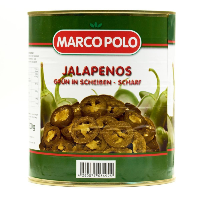 PRIBO JALAPENOS GRÜN 6x FM 3000g ATG 1500g in Dose scharfe Jalapeno-Peperoni