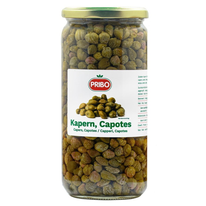 Hymor eingelegte KAPERN CAPOTES mit Salz & Branntweinessig Capres Capperi 500g