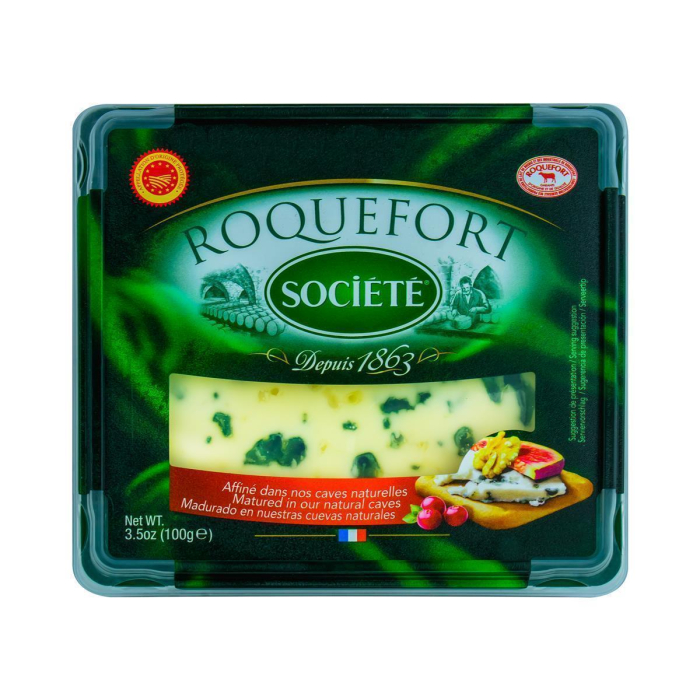 Hymor Roquefort Societe französischer Blau-Schimmel-Käse 12x 100g