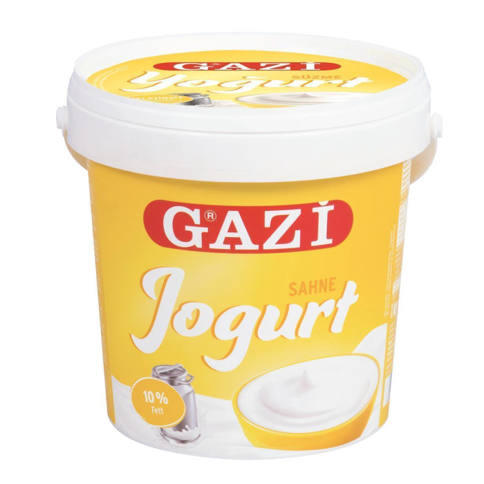 Gazi Sahne-Joghurt 3x 1kg Süzme Yogurt 10% Fett stichfest & extra cremig