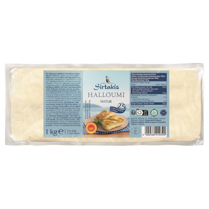 Sirtakis Halloumi-Käse geschnitten 2x1kg Zypern