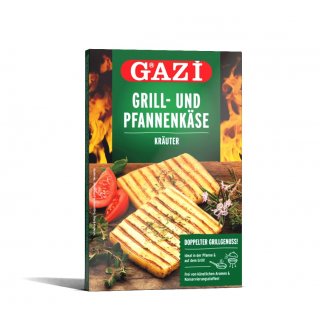Gazi Grill- und Pfannenk&auml;se Kr&auml;uter 24x 200g Grillgenuss