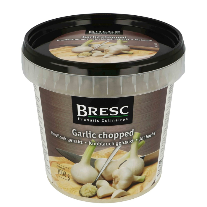 Bresc Knoblauch gehackt 3x 1kg junger Knoblauch eingelegt