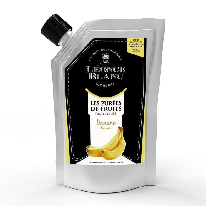 Leonce Blanc Bananen-Püree 1x 1kg Bananen Frucht-Püree Tropfenfrucht