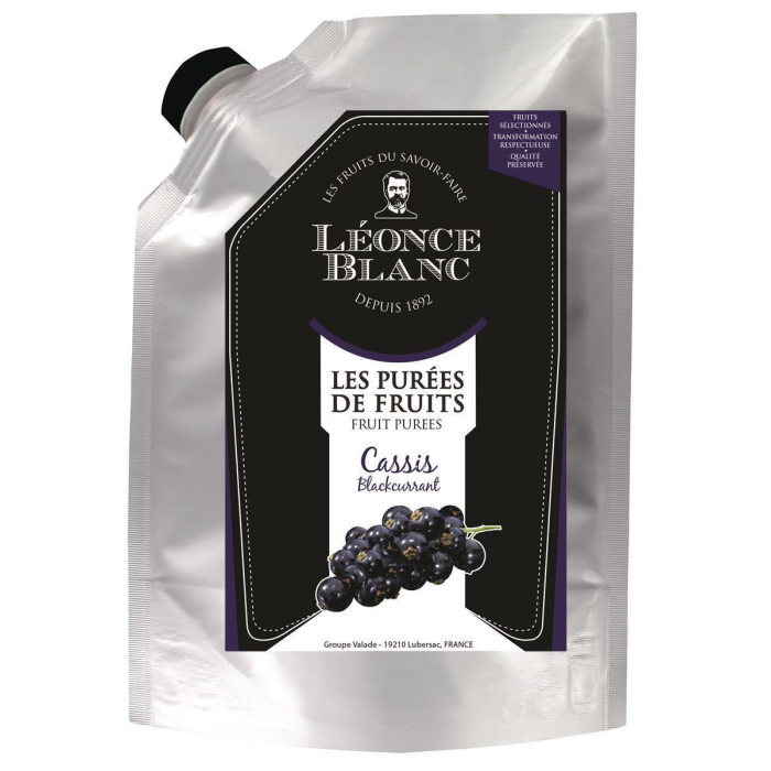 Leonce Blanc Schwarze-Johannisbeeren-Püree 1x 1kg Cassis-Frucht-Püree